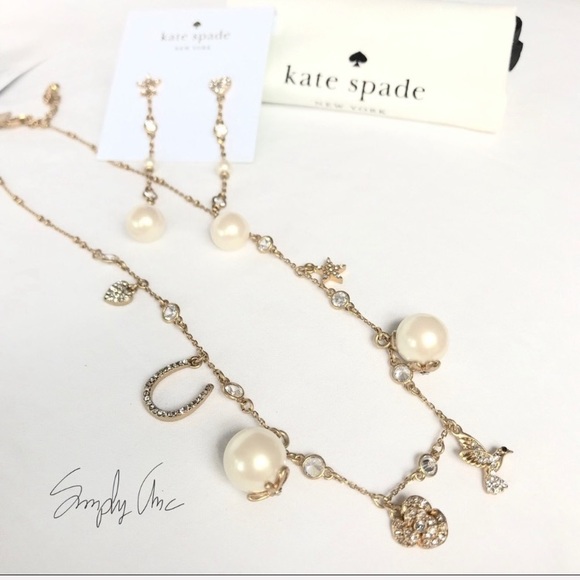 NWT Kate Spade Vintage charm gold tone necklace - Picture 2 of 6